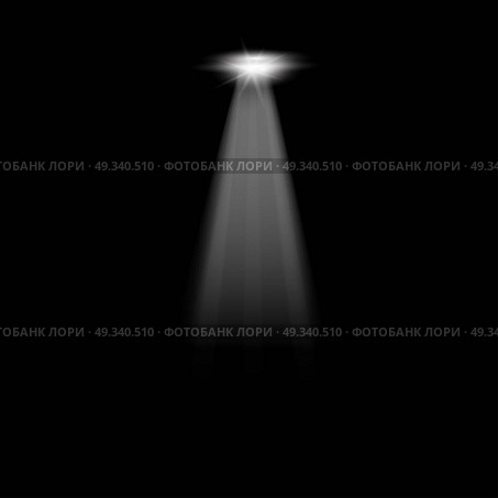 Vector searchlight. Black scene. Стоковая иллюстрация, агентство Ingram Publishing / Фотобанк Лори