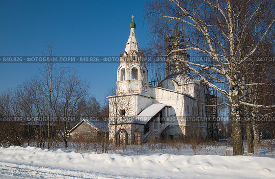 Великий Устюг. Леонтьевская церковь (2009 год). Стоковое фото, фотограф Румянцева Наталия / Фотобанк Лори