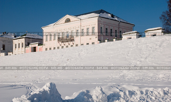Великий Устюг. Набережная Сухоны. Дом купца Усова (2009 год). Стоковое фото, фотограф Румянцева Наталия / Фотобанк Лори