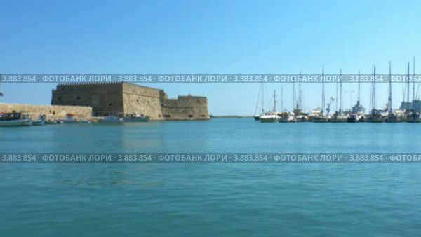 Венецианская крепость Кулес и гавань, Ираклион, Крит (2012 год). Редакционное видео, видеограф Ростислав Агеев / Фотобанк Лори