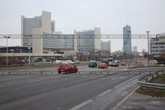 Венский международный центр ООН-сити (UNO-City) (2012 год). Редакционное фото, фотограф Михаил Рыбачек / Фотобанк Лори