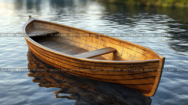 vessel wooden fishing boat ai generated. Стоковое AI-изображение, AI-художник Vectorwin / Фотобанк Лори