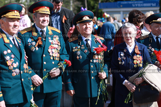 Ветераны Великой Отечественной (2011 год). Редакционное фото, фотограф Оксана Лычева / Фотобанк Лори