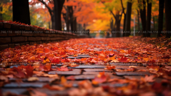 vibrant brick road path ai generated. Стоковое AI-изображение, AI-художник Vectorwin / Фотобанк Лори