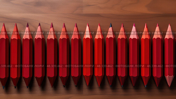 vibrant red crayon ai generated. Стоковое AI-изображение, AI-художник Vectorwin / Фотобанк Лори