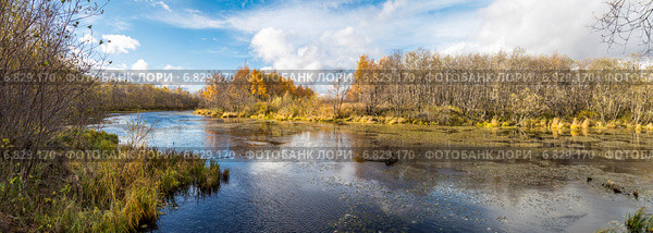 Вид на старицу реки Даги, Сахалин (2013 год). Стоковое фото, фотограф Алексей Шматков / Фотобанк Лори