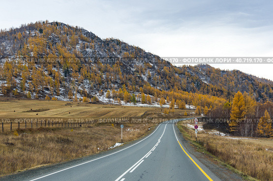 View of Chuysky Trakt in Altay mountains. Стоковое фото, фотограф Юлия Белоусова / Фотобанк Лори