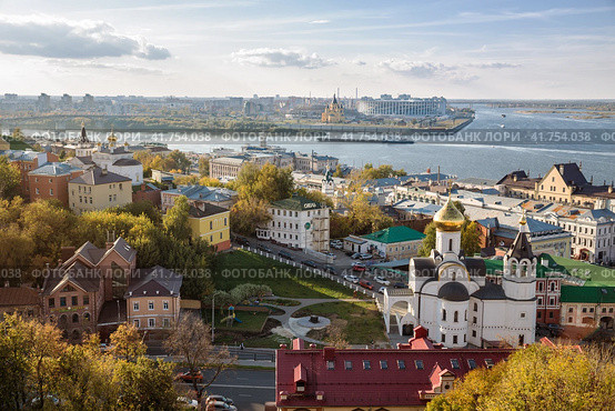 View of Nizhny Novgorod (2023 год). Редакционное фото, фотограф Юлия Бабкина / Фотобанк Лори