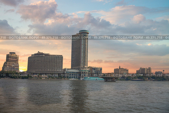 View of the city of Cairo from the river Nile. Egypt. Стоковое фото, агентство Ingram Publishing / Фотобанк Лори