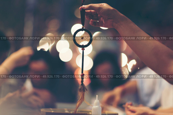 vintage dreamcatcher in nature concept. Стоковое фото, агентство Ingram Publishing / Фотобанк Лори
