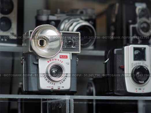 Vintage Kodak Starlet Camera Displayed in Collection. Редакционное фото, фотограф Sergakoff / Фотобанк Лори