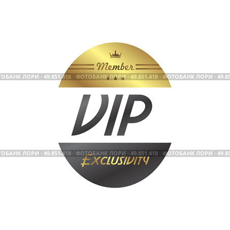 vip member badge theme vector art illustration. vip member badge. Стоковая иллюстрация, агентство Ingram Publishing / Фотобанк Лори