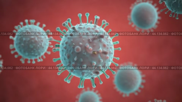 Virus infecting cell becoming diseased montage. Стоковое AI-видео, аниматор Данил Руденко / Фотобанк Лори