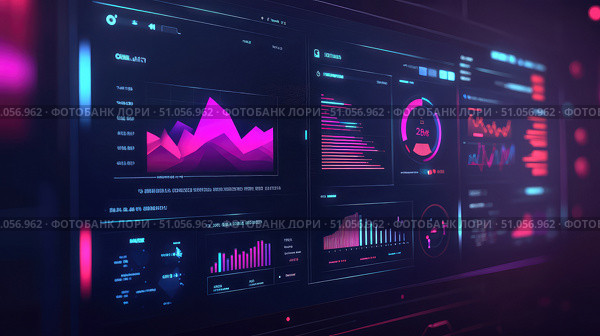 visualization fracturing crm dashboard ai generated. Стоковое AI-изображение, AI-художник Vectorwin / Фотобанк Лори