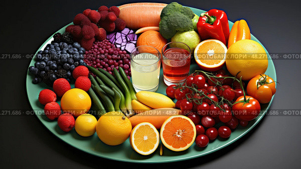 vitamins chemistry food ai generated. Стоковое AI-изображение, AI-художник Vectorwin / Фотобанк Лори
