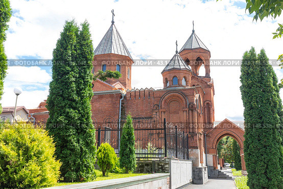 VLADIKAVKAZ, RUSSIA - July 29, 2023: Old Armenian Church of St. Gregory the Illuminator in Vladikavkaz, Russia. Редакционное фото, фотограф Ирина Михайличенко / Фотобанк Лори
