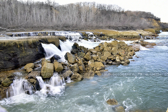 Водопады, белореченский разлом, Краснодарский край. Стоковое фото, фотограф Оглоблин Андрей Николаевич / Фотобанк Лори