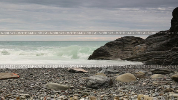 Волнение на море. Стоковое видео, видеограф Наталья Волкова / Фотобанк Лори
