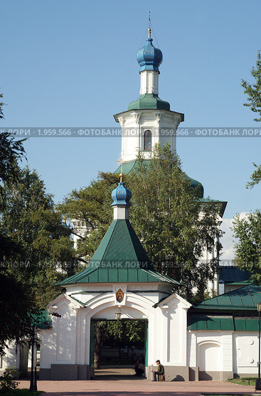 Восточная Сибирь, г. Иркутск,  вход в Знаменский монастырь (2010 год). Стоковое фото, фотограф Валерий Лаврушин / Фотобанк Лори