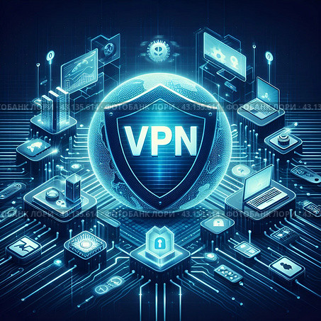 Vpn, сервер, сеть, доступ, защита, приватный, онлайн, технология, интернет, информация, виртуальный, безопасный, защита, подключение, connect, концепция, компьютер, бизнес, данные, фон, символ, слово, успех, текст, аббревиатура, киберпространство, буква, алфавит, знак, услуга, сообщение, брандмауэр, коммуникация, финансовая, личная, цензура, свобода, слова, шифрование, защита, закон, блокировка, россия, Стоковое AI-изображение, AI-художник Ефимчик Елена Николаевна / Фотобанк Лори