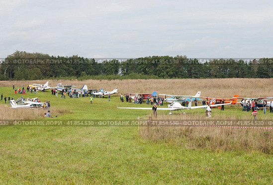 Выставка легкомоторной авиации (2012 год). Редакционное фото, фотограф Владимир Чинин / Фотобанк Лори