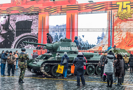 Выставка военной техники на Красной площади в Москве (2016 год). Редакционное фото, фотограф Николай Сачков / Фотобанк Лори
