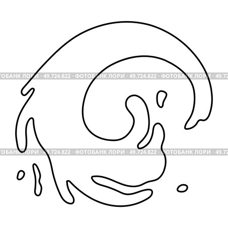 Water and juice splash liquide. One line stroke outline vector Illustration A dripped droplet, micro tale of gravity and surface tension A spill shape, abstract artists delight born from accident. Water and juice splash liquide. A spill shape, unexpected art form from moment of chaos A water splash, celebration of. Стоковая иллюстрация, агентство Ingram Publishing / Фотобанк Лори