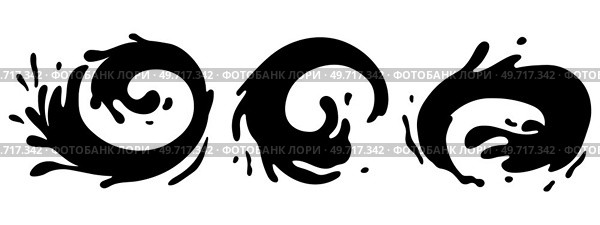 Water and juice splash liquide. Vector Illustration. Fresh juice splashed, burst of flavor expressed visually A black wave, signature of seas endless motion A drop shape, distilled representation of. Water and juice splash liquide. A drop shape, humble manifestation of liquid state A dripped droplet, solitary actor in. Стоковая иллюстрация, агентство Ingram Publishing / Фотобанк Лори