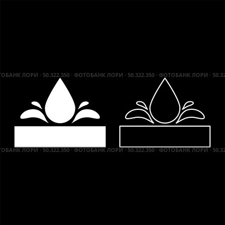 Waterproof Water resistant surface Drop pushing out foundation impermeable fabric wet protection Hydrophobic material icon white color vector illustration flat style simple image set. Waterproof Water resistant surface Drop pushing out foundation impermeable fabric wet protection Hydrophobic material icon white color vector illustration flat style image set. Стоковая иллюстрация, агентство Ingram Publishing / Фотобанк Лори