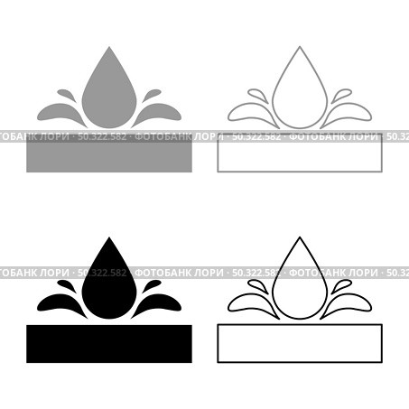 Waterproof Water resistant surface Drop pushing out foundation impermeable fabric wet protection Hydrophobic material set icon grey black color vector illustration flat style simple image. Waterproof Water resistant surface Drop pushing out foundation impermeable fabric wet protection Hydrophobic material set icon grey black color vector illustration flat style image. Стоковая иллюстрация, агентство Ingram Publishing / Фотобанк Лори