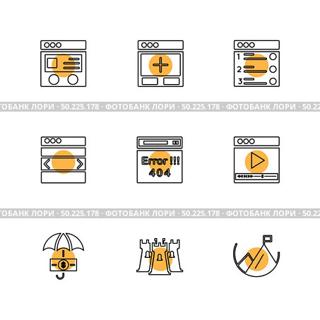 website , web , user interface , web app , internet , website , dwonloading , uploading, user design , icon, vector, design,  flat,  collection, style, creative,  icons , . Стоковая иллюстрация, агентство Ingram Publishing / Фотобанк Лори