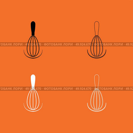 Whisk black and white set icon .. Whisk black and white set  icon . Стоковая иллюстрация, агентство Ingram Publishing / Фотобанк Лори