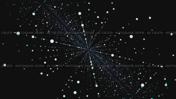 White particles exploding from center on black background. Стоковое видео, видеограф Данил Руденко / Фотобанк Лори