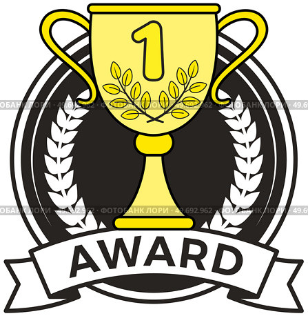 Winner trophy cup, diploma or patent. First place prize, competition champion award. Gold Cup as symbol of victory and success in contest. Winning prize honorary award icon in championship isolated. Winner trophy cup, diploma or patent. First place prize, competition champion award, winning prize. Стоковая иллюстрация, агентство Ingram Publishing / Фотобанк Лори