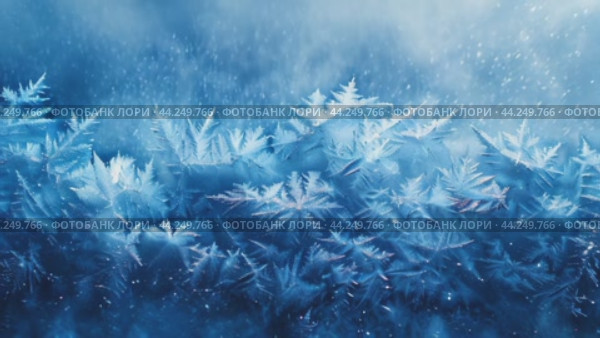 Winter background. It's snowing. It's Falling snowflakes on dark blue background. copy space. Snowflake seamless border. Snowflakes falling. Christmas decoration with falling snow. Стоковое AI-видео, аниматор Ирина Михайличенко / Фотобанк Лори