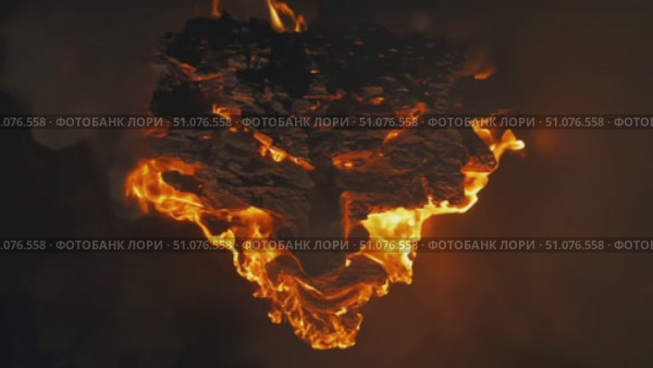 Witness the mesmerizing display of flames shaping into fiery forms during a late-night gathering. Стоковое AI-видео, аниматор Данила Большаков / Фотобанк Лори
