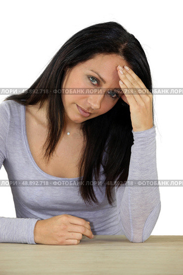 Woman with a headache. Стоковое фото, агентство Ingram Publishing / Фотобанк Лори