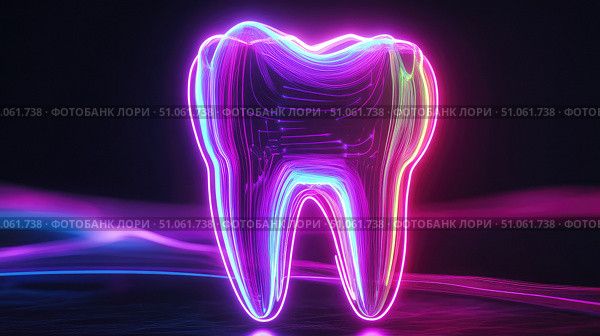 x sliced view of tooth scan ai generated. Стоковое AI-изображение, AI-художник Vectorwin / Фотобанк Лори
