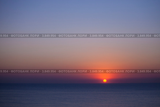 Закат на море (2012 год). Стоковое фото, фотограф Жилин Степан / Фотобанк Лори
