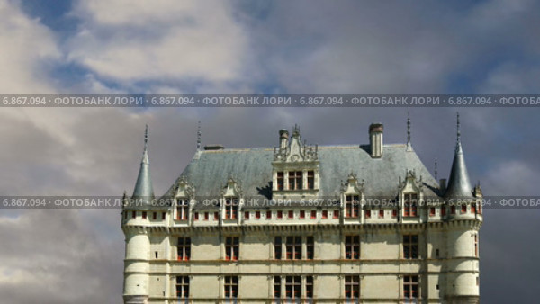 Замок Азе ле Ридо, Луара, Франция (2015 год). Стоковое видео, видеограф Владимир Журавлев / Фотобанк Лори