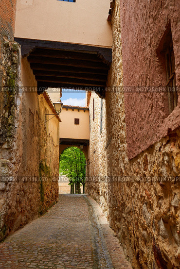 Zamora Calle Troncoso street arch in Spain. Стоковое фото, агентство Ingram Publishing / Фотобанк Лори