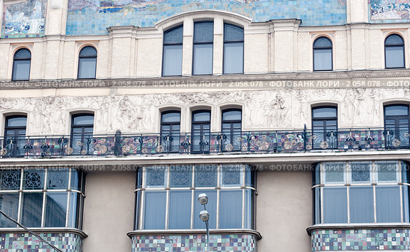 Здание гостиницы "Метрополь" (Hotel Metropol). Москва (2010 год). Редакционное фото, фотограф E. O. / Фотобанк Лори