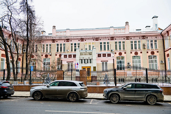 Здание Министерства здравоохранения Российской Федерации. Рахмановский переулок, дом № 3/25. Москва. Редакционное фото, фотограф E. O. / Фотобанк Лори
