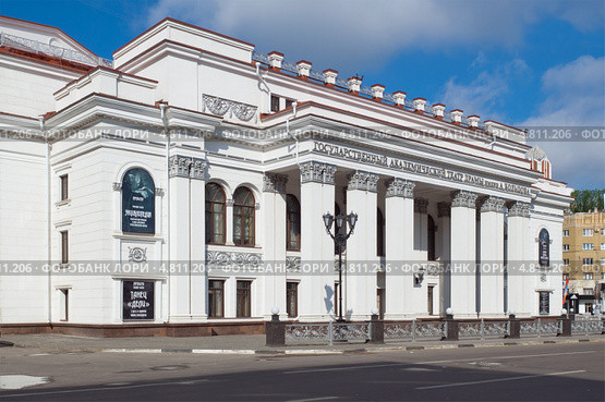 Здание театра драмы имени А.Кольцова, город Воронеж (2013 год). Редакционное фото, фотограф Вячеслав Палес / Фотобанк Лори