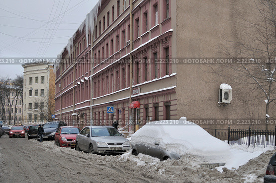 Зима на Питерских улицах (2010 год). Редакционное фото, фотограф Виктор Карасев / Фотобанк Лори