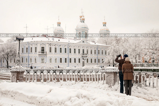 Зима в Санкт-Петербурге. Семимостье (2010 год). Стоковое фото, фотограф Александр Алексеев / Фотобанк Лори