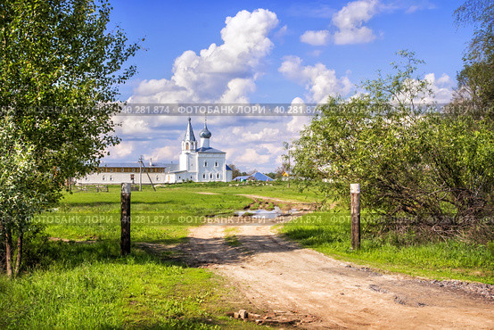 Знаменский собор в Знаменском монастыре, Гороховец (2012 год). Стоковое фото, фотограф Baturina Yuliya / Фотобанк Лори