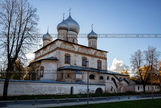 Znamensky Cathedral in Veliky Novgorod (2022 год). Стоковое фото, фотограф Юлия Бабкина / Фотобанк Лори