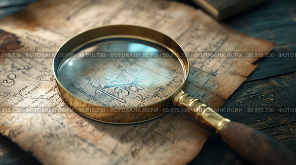 zoom digital magnifying glass ai generated. Стоковое AI-изображение, AI-художник Vectorwin / Фотобанк Лори
