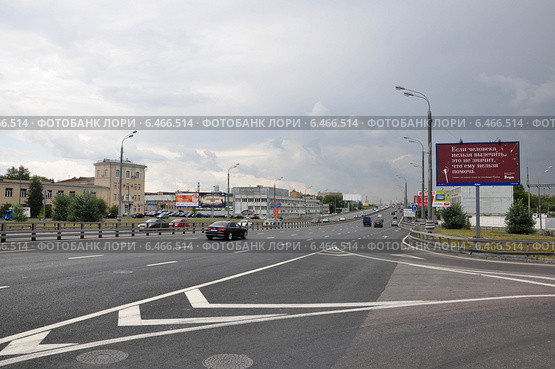 Звенигородское шоссе (вид из Мневников) (2012 год). Редакционное фото, фотограф Дмитрий Абушкин / Фотобанк Лори